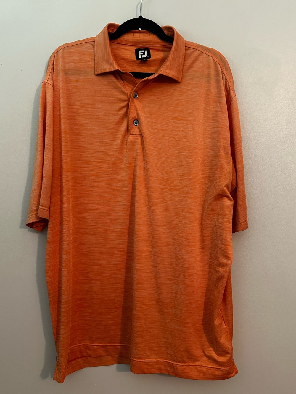 FootJoy Men’s Orange Heathered Golf Polo Size XL